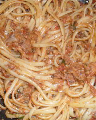 Лапша с тунцом