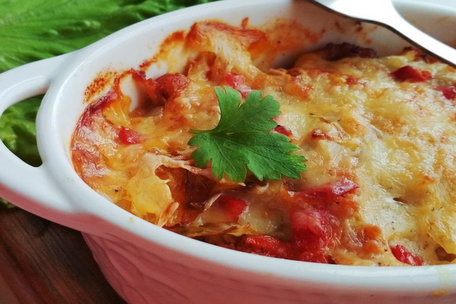 Рецепт капустной лазанья