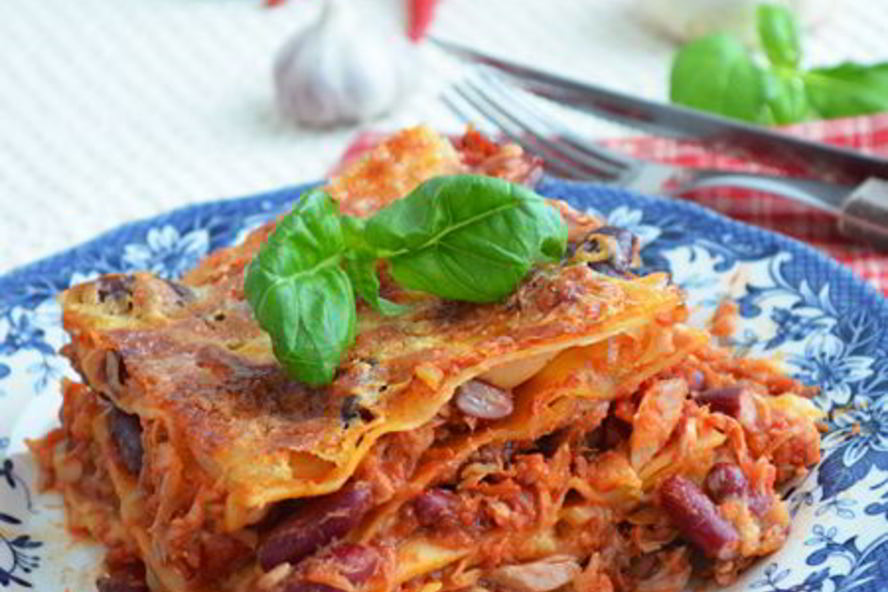 Рецепт лазаньи аль арабьяты с тунцома