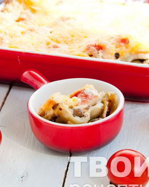 Лазанья грибная