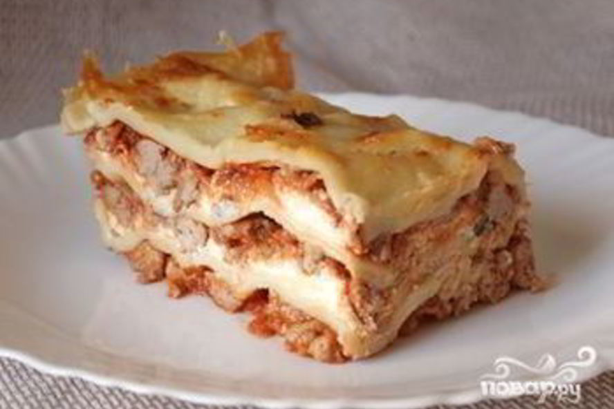 Рецепт лазаний из баклажанов с фаршем