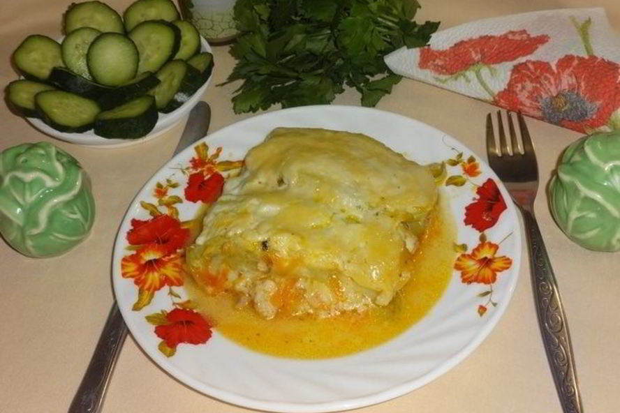 Рецепт лазаний из кабачков с курицей