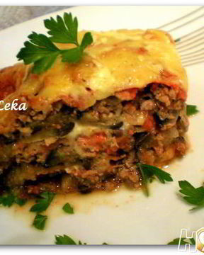 Лазанья с баклажанами