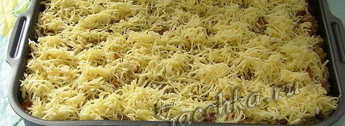 лазанья с фаршем и баклажанами. Шаг 16