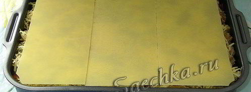 лазанья с фаршем и баклажанами. Шаг 17