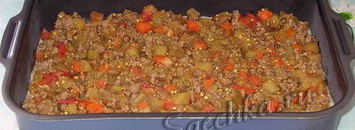 лазанья с фаршем и баклажанами. Шаг 11