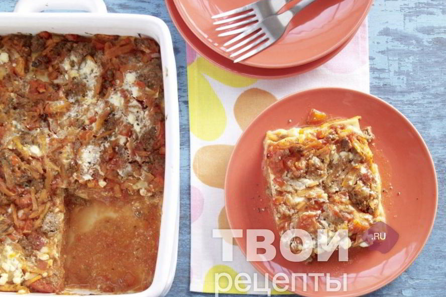 Рецепт лазаний с фаршем