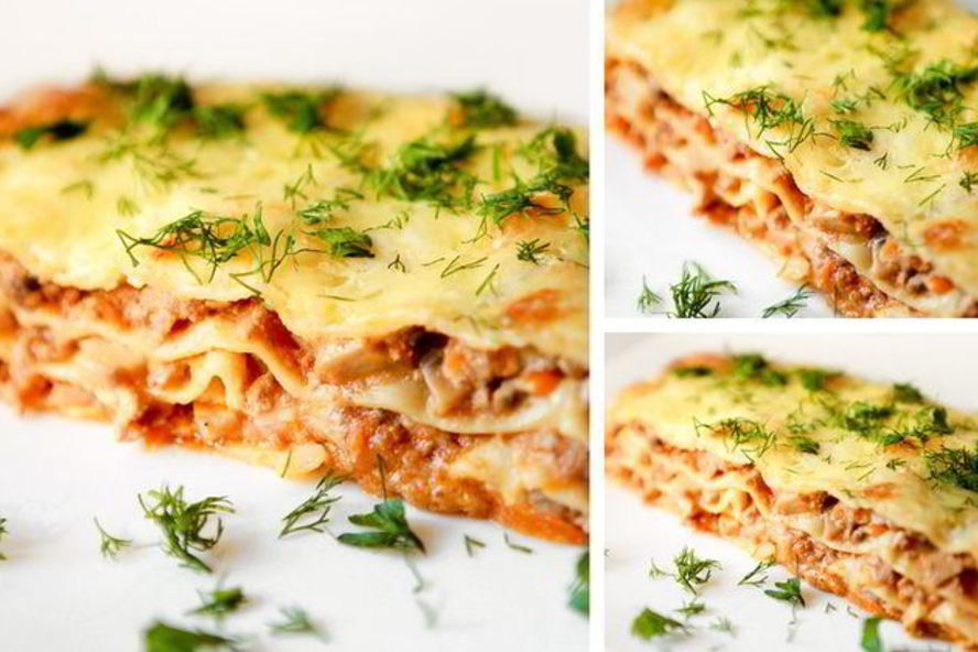 Рецепт лазаний с мясом и грибами