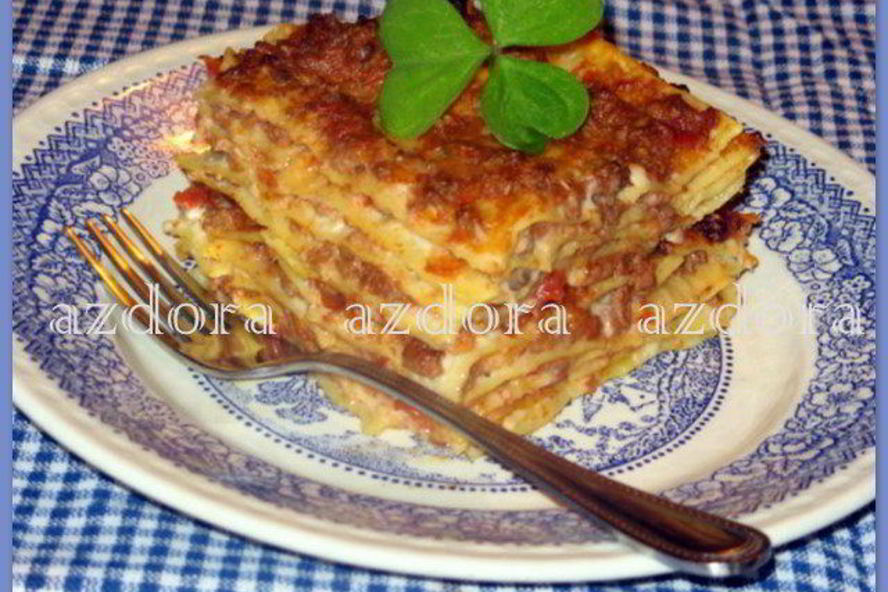 Рецепт лазаний с рагу