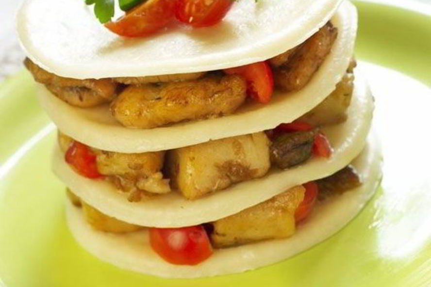 Рецепт лазаний с рыбным филе и грибами