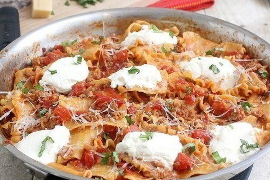 Рецепт лазаний в сковороде