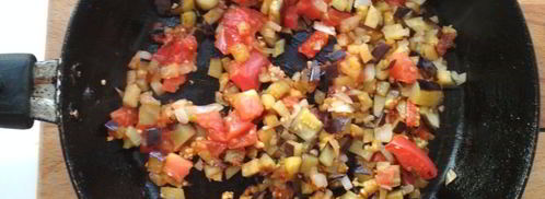 баклажанная паста на тостах. Шаг 4