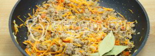 макароны с фаршем на сковороде. Шаг 6