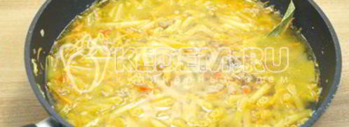 макароны с фаршем на сковороде. Шаг 9