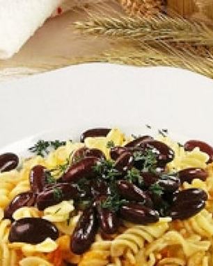 Макароны с фасолью