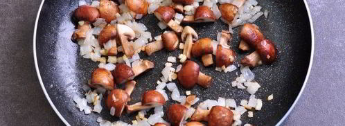 макароны с грибами в сметанном соусе. Шаг 6