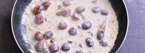 макароны с грибами в сметанном соусе. Шаг 7