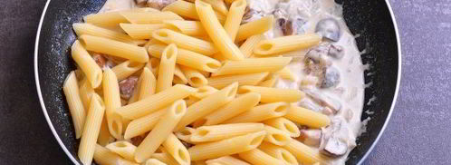 макароны с грибами в сметанном соусе. Шаг 8