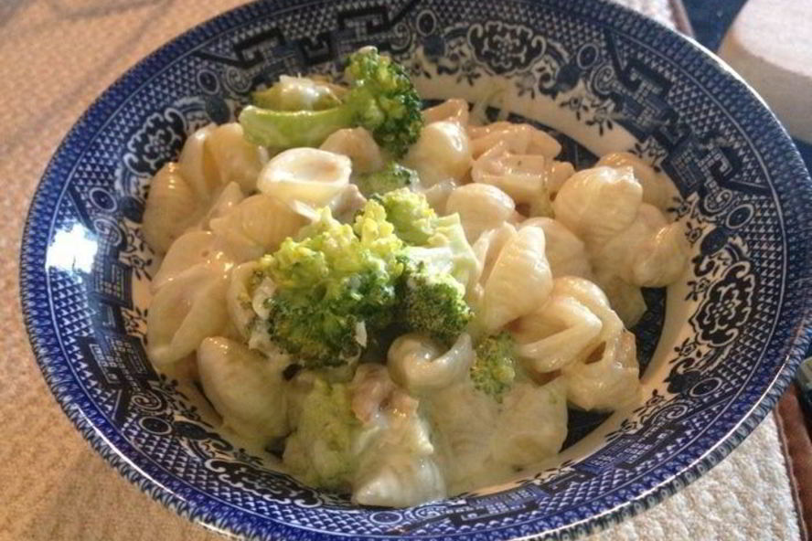 Рецепт макарон с лососем и брокколи