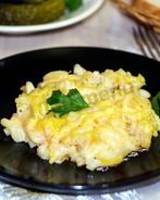 Макароны с молоком и сыром