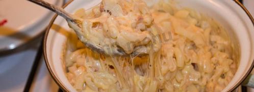 макароны с молоком и сыром. Шаг 20