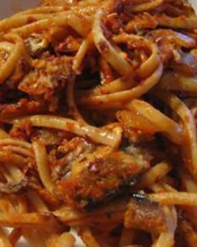 Макароны с сардинами