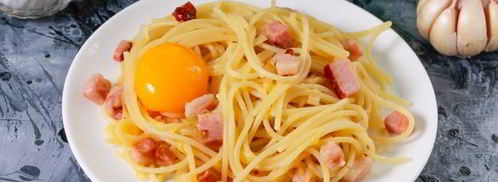 паста карбонара с беконом без сливок. Шаг 12