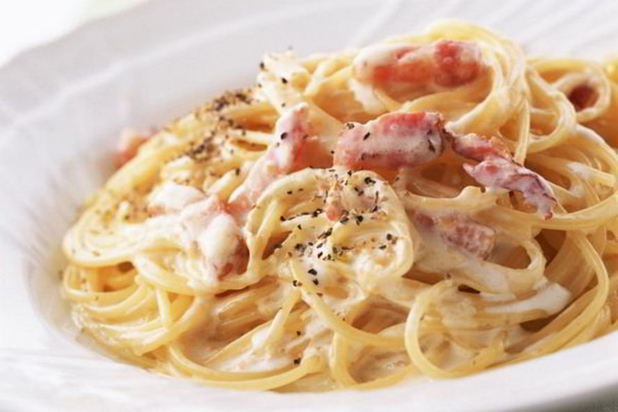Рецепт пасты карбонара с беконом в сливках
