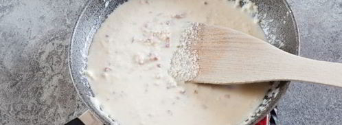 паста карбонара с ветчиной и сливками. Шаг 9