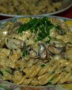 Паста под сливочным соусом