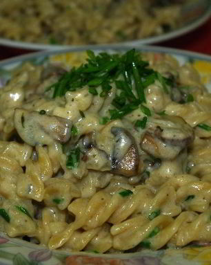 Паста под сливочным соусом