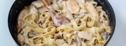 паста с курицей и грибами. Шаг 11