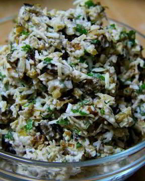 Салат-паста с баклажанами Вкусная