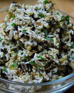 Салат-паста с баклажанами Вкусная