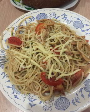 Сливочная паста с кальмарами