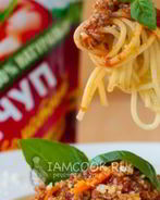 Спагетти Болоньезе с фаршем