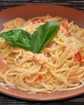 Спагетти Карбонара со сливками из мультиварки