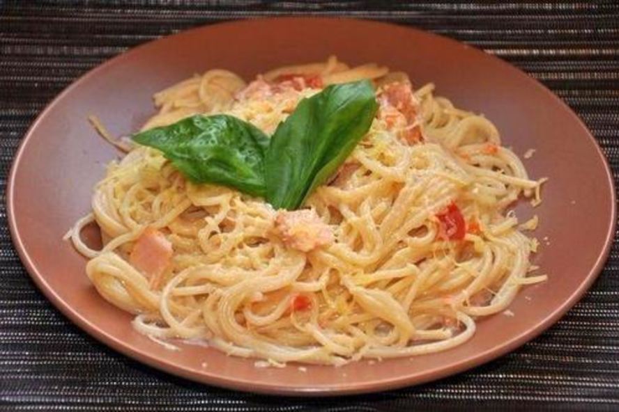 Рецепт спагетти карбонара со сливками из мультиварки