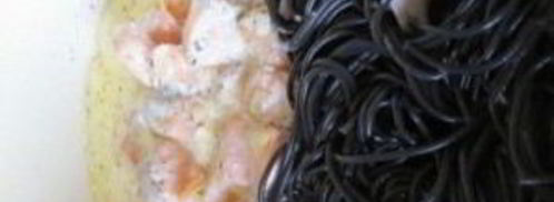 спагетти с чернилами каракатицы в сливочном соусе. Шаг 8