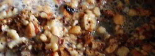 спагетти с карамелизованными орехами и сливочным соусом. Шаг 3