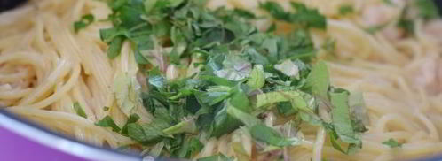 спагетти с креветками в сливочном соусе. Шаг 15