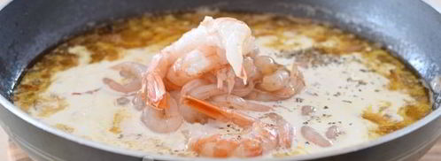 спагетти с креветками в сливочном соусе. Шаг 11