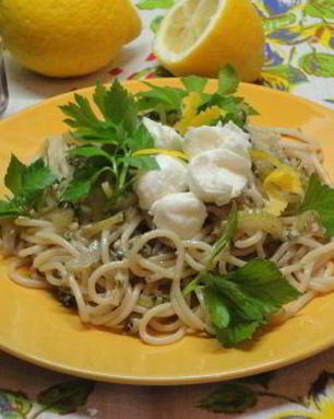 Спагетти с сельдереем