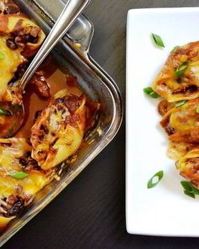 Запеченные фаршированные ракушки