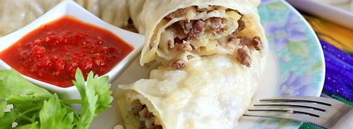 ханум с мясом и картошкой. Шаг 17