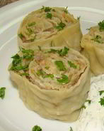 Ленивые манты в пароварке