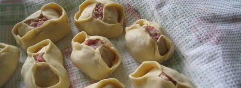 манты дружба с тройным мясом. Шаг 14