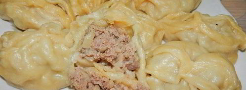 манты с говяжьим фаршем. Шаг 13