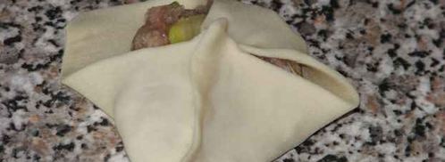 манты с кабачком. Шаг 28