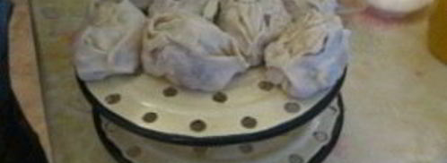 манты с картошкой и мясом. Шаг 8